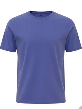 H&M Men's Crew Neck Tee in Periwiolet Blue